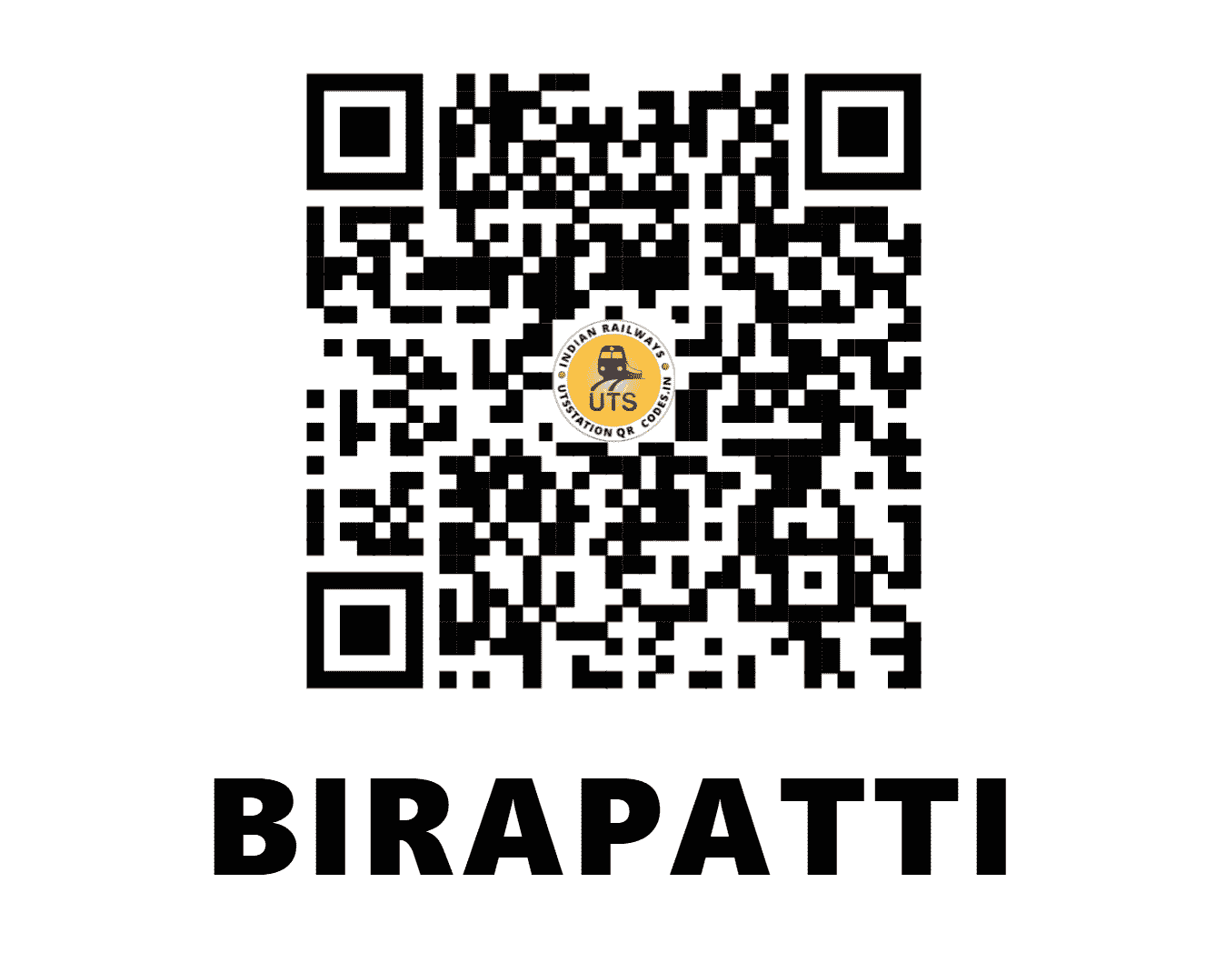 UTS QR Code for BIRAPATTI - BRPT - NR (UTTAR PRADESH)